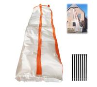 Tobogán de Basura para Construcción de 4 m, Canaletas de Basura de Alta Resistencia, Robusto y Resistente Canaletas de Escombros para Retirada de Escombros y Otros Materiales de Construcción
