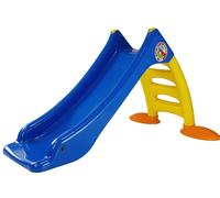 Tobogán de jardín con escaleras (azul/amarillo)