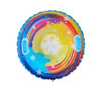 Tobogán inflable de 85 cm con asas, tubo de nieve inflable resistente, juguete de invierno al aire libre | Para familias Actividades de invierno al aire libre Uso