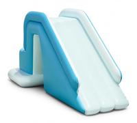 Tobogán Inflable para Piscina, tobogán acuático Inflable de PVC sobre el Suelo, Juguete de Juego para familias Grandes y niños con inflado rápido para Patio Trasero, Piscina de 72 × 33 × 3