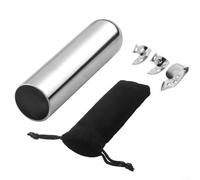 Tobogán para guitarra, barra de acero inoxidable para guitarra hawaiana de acero de regazo de 3.75 pulgadas, 95 mm, tono profesional, deslizamiento suave, acústica eléctrica (diapositiva + púa)
