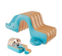 Toboganes Inflables De Agua para Piscina, Tobogán Inflable para Piscina De Tierra, Juego Acuático Divertido para Playa Patio Jardín Parques Infantiles y Césped al Aire Libre