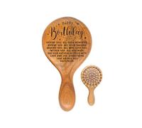 TOBOHU Cepillo de madera grabado para mujer, regalo de feliz cumpleaños, el mejor regalo de amistad, regalo único para mamá, papá, abuela, esposa, mejor amiga, compañero de trabajo, compañero de clase