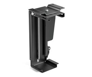 Toboli Wiltec Soporte de Ordenador bajo Mesa Ajuste Continuo Ancho y Altura, Giratorio en 360° para CPU Torre PC hasta 10 kg