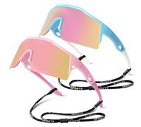 Tobriavor 2 Piezas Gafas Sol Niño Niñas,Protección UV400 Polarizadas Gafas de Sol Deportivas Ciclismo Running Tenis Infantiles Adolescentes 4-15 años