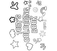 Toby's Colouring Book: Personalised with Your Name on Every Page