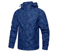 Tobysper Chaqueta de entretiempo para hombre, impermeable, cortavientos, cazadora de camuflaje, chaqueta de softshell, chaqueta bomber moderna, ligera, moderna, chaqueta de otoño, informal