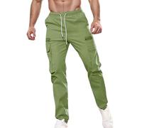 Tobysper Pantalones cargo para hombre, pantalones de trabajo holgados, elásticos, para exteriores, softshell, para el tiempo libre, para correr, funcionales, deportivas, chinos, pantalones de
