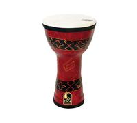 TOCA Doumbek Freestyle Drum (óptimo para círculos de tambores, guarderías y aplicaciones terapéuticas, diseño sintético robusto, ligero y fácil de transportar, tamaño: 9"), Bali Rojo
