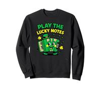 Toca la música Irlandesa del acordeón del día de San Patricio de Lucky Notes Sudadera