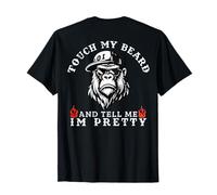 Toca mi Barba y Dime Que Soy Bastante Divertido Mono Diciendo Camiseta