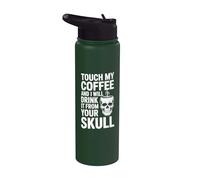 Toca mi café, bebe de tu cráneo Stainless Steel Insulated Water Bottle