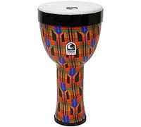 TOCA Nesting Drums Freestyle II (tambores de PVC resistentes a la intemperie, para interior y exterior, ahorran espacio, ligeros, para educación musical y terapia, diámetro: 8"), Tela Kente