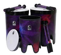 TOCA Nesting Drums Tom Tom Freestyle II Set of 3 (tambores resistentes a la intemperie, para interior y exterior, ligeros, para educación musical y terapia, diámetro: 12"/14"/16"), Woodstock Purple
