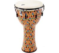 Djembe Freestyle Afinado Mecánicamente Tela de Kente SFDMX-14KB