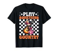Toca Something Country Music Western Southern Cowgirl Guitar Camiseta