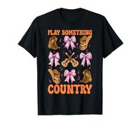 Toca Something Country Music Western Southern Cowgirl Guitar Camiseta