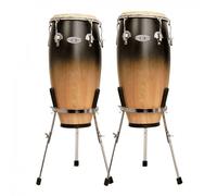 Toca Synergy DLX 10" & 11" Conga Set w/ Stand Coffee Fade