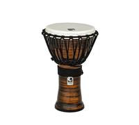 Toca TO809210 Djembe Freestyle II Rope Tuned, parche sintético, afinación traditional con cuerda, Spun Copper, 9"