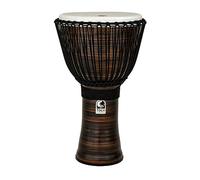 Toca TO809216 Djembe Freestyle II Rope Tuned, parche sintético, afinación traditional con cuerda, Spun Copper, 14"