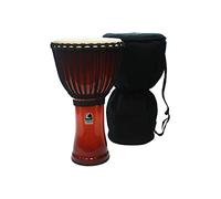 Toca TO809284 Djembe Freestyle II Rope Tuned, parche sintético, afinación traditional con cuerda, Dark Red, 14"