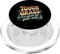 Toca un Poco de Hierba Es Bueno para tu Alma Toca Grass Meme PopSockets PopGrip para MagSafe
