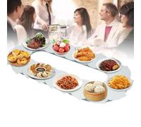 Tocadiscos ajustable giratorio manual de 360°, tren giratorio para decoración de fiestas de comedor