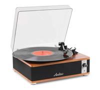 Tocadiscos Audizio Irvine 40W RMS Bluetooth 5.4 Madera Oscura Compacto