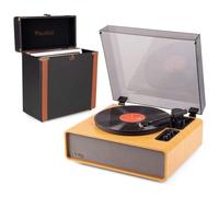 Tocadiscos Audizio Laredo 160 W RMS Bluetooth tracción por correa y maleta