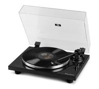 Audizio Toledo - Tocadiscos con Bluetooth Acabado Negro 33/45 RPM estéreo | Bluetooth y salida RCA incorporados, cápsula Audio Technica, sonido estéreo, para digitalizar tu colección de discos