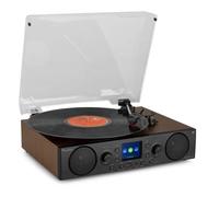 Tocadiscos Audizio Tulsa 60W RMS Bluetooth 5.0 Radio DAB+/FM LCD