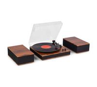 Audizio Tupelo - Tocadiscos con Bluetooth Acabado marrón 33/45/78 RPM Retro
