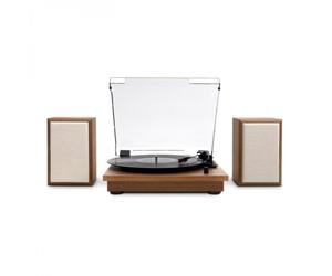 Tocadiscos Bluetooth Victrola VM-135-OAK-INT, 3 Velocidades, Madera, Altavoces Estéreo, RCA, 20W RMS