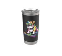 Tocadiscos Cool Bulldog Music DJ Vaso térmico de acero inoxidable de doble pared