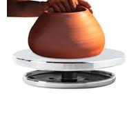 Tocadiscos de cerámica, rueda de metal para decoración de cerámica, herramienta multifuncional para manualidades, mesa de arte antideslizante para el hogar, taller, estudio