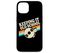 Tocadiscos de discos de vinilo Keeping It Old School Carcasa para iPhone 13