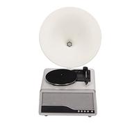 Tocadiscos de Gramófono Vintage, Decorativo 100-240 V Radio FM 4.2 Control Remoto Tocadiscos de Fonógrafo Retro para Oficina (Enchufe de la UE)