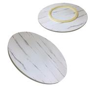 Tocadiscos de madera Lazy Susan con bandeja giratoria de 360° de diámetro de 100 cm para cocina y mesa de comedor, perfecta para entretenimiento y reuniones familiares