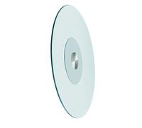 Tocadiscos de vidrio templado grueso a prueba de explosiones de 70 cm, base giratoria antideslizante resistente para mesas de comedor, ideal para entretenimiento y servicio en casa.