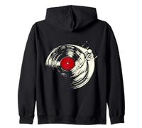 Tocadiscos de vinilo Niños Hombres Mujeres Vintage Sketch Dibujo Sudadera con Capucha
