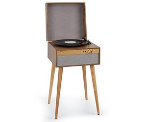 Tocadiscos de Vinilo Vintage Auna, Incluye Altavoces con Sistema de música estéreo, Reproductor de Vinilo Retro