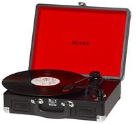 Tocadiscos Denver VPL-120 BLACK, Reproducción a 3 Velocidades, Diseño Maleta, 2 Altavoces Estéreo, Función Grabación, Incluye Autostop.