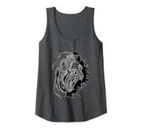Tocadiscos Discjockey Gorilla Music Producer DJ Monkey Camiseta sin Mangas, Mujer, Jaspeado Oscuro, M