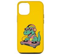 Tocadiscos DJ Dino Funny Music Lover Dinosaur Vibes Carcasa para iPhone 12/12 Pro