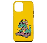 Tocadiscos DJ Dino Funny Music Lover Dinosaur Vibes Carcasa para iPhone 12 mini
