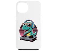 Tocadiscos DJ Dino Funny Music Lover Dinosaur Vibes Carcasa para iPhone 13