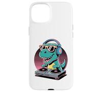 Tocadiscos DJ Dino Funny Music Lover Dinosaur Vibes Carcasa para iPhone 15 Plus