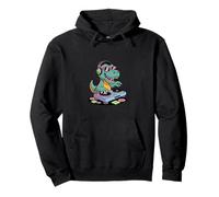 Tocadiscos DJ Dino Funny Music Lover Dinosaur Vibes Sudadera con Capucha