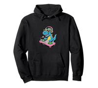 Tocadiscos DJ Dino Funny Music Lover Dinosaur Vibes Sudadera con Capucha
