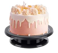 Tocadiscos giratorios para Tartas, Soporte Giratorio para Tartas, Kits de decoración de Pasteles giratorios de 11 Pulgadas, Herramientas para Hornear, Soporte para Tartas para Navidad, Bordes de
